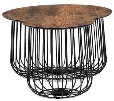 Dohányzóasztal 60×60 cm, MDF, Vad Tölgy. AF-3007 OLW