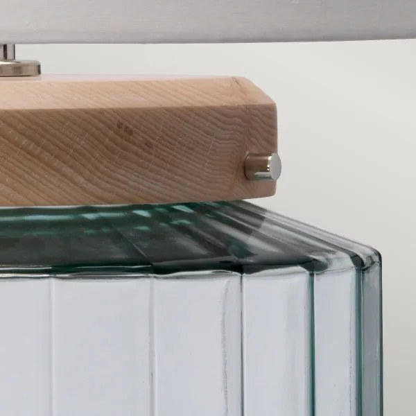 Elstead LUGA-TL-NATURAL - Asztali lámpa LUGA 1xE27/60W/230V