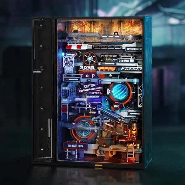 RoboTime - 3D mechanikus Üveggolyó pálya puzzle Múltbéli város