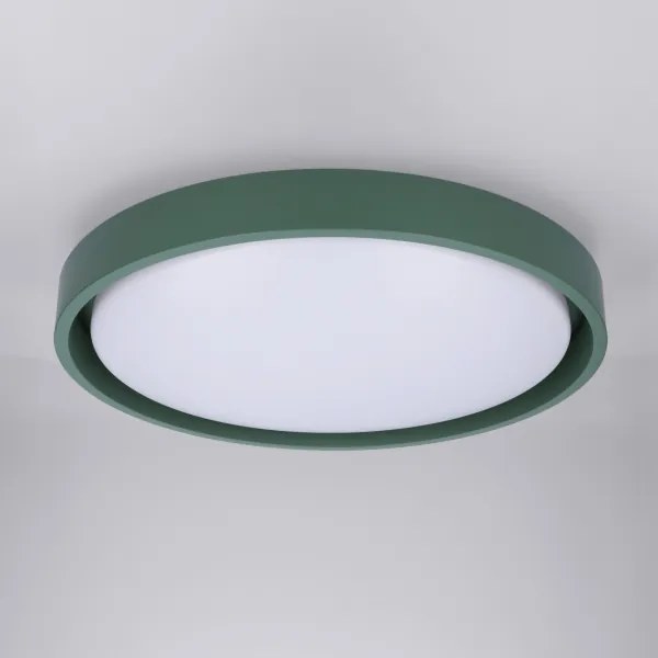 Brilagi - MATTEO dimmelhető LED lámpatest, 48 W, 230 V, 3000-6500 K, Ø 41 cm, zöld, távirányítóval