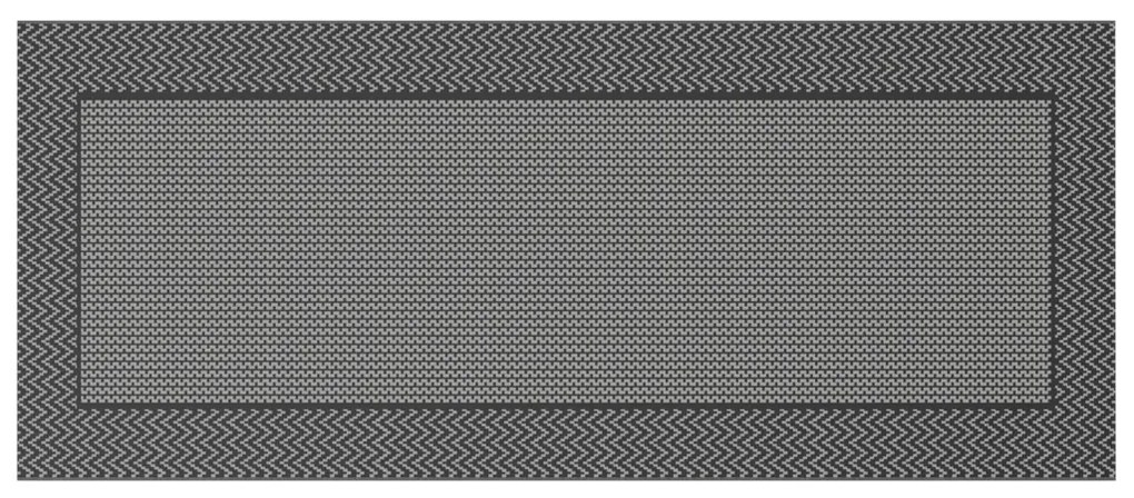 Kültéri Szőnyeg ARAKIL" Fekete és Szürke 250x600 cm PP"
