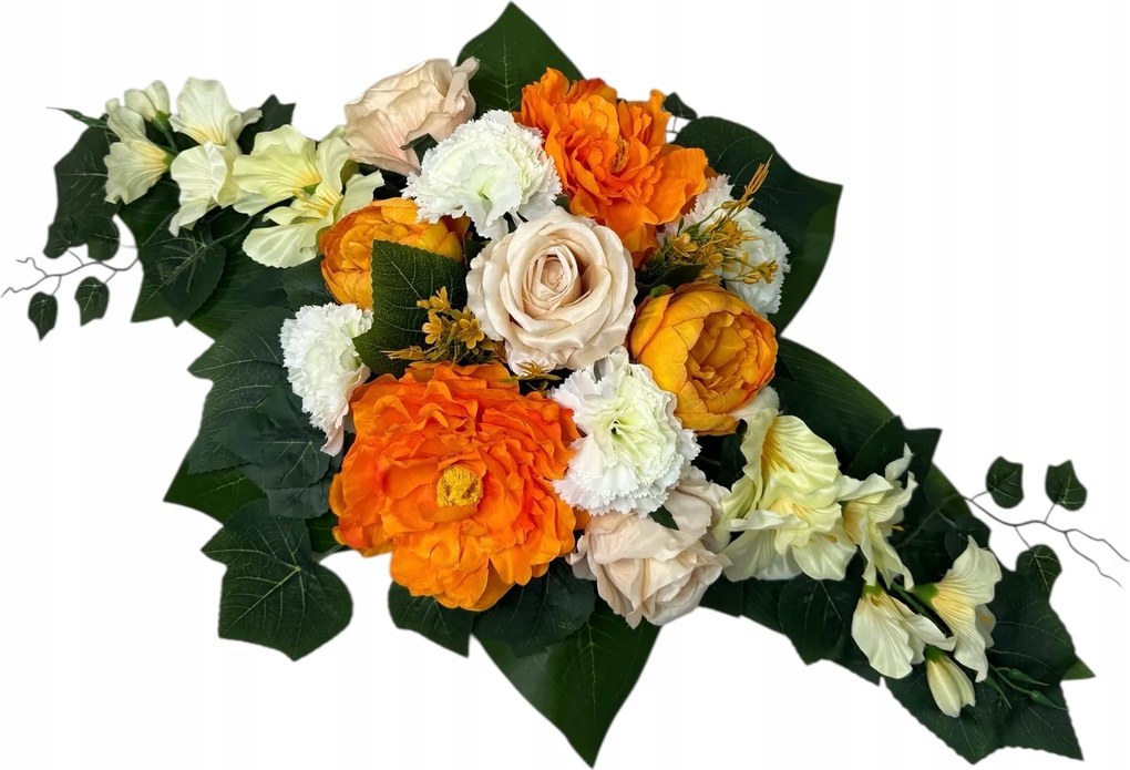 Csokor Nád Kompozíció Sír Temető Művirágok