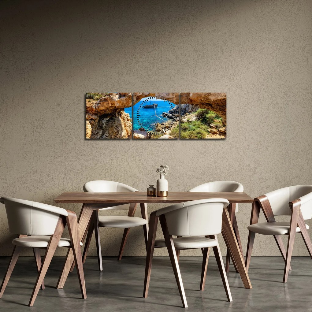 Kép - Cape Greco (órával) (90x30 cm)