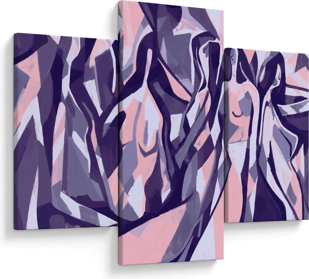 Kép - absztrakt nők (90x60 cm)