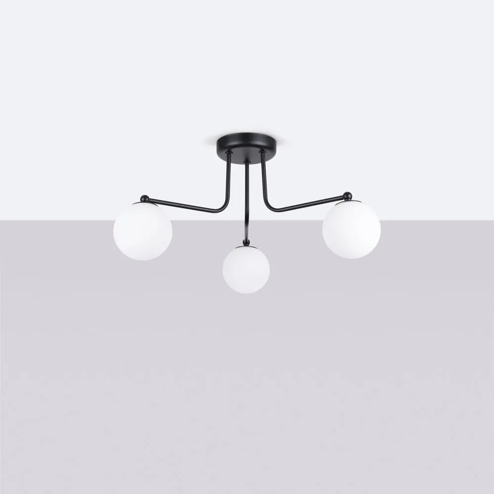Fekete-fehér mennyezeti lámpa Beam – Nice Lamps