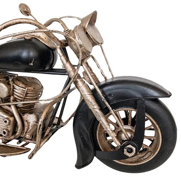 Motor modell - Vintage dekoráció - Fekete - 27 cm