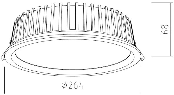 APLED - LED Lámpa RONDO WOODLINE LED/18W/230V 4000K átm. 26 cm kőris tömör fa