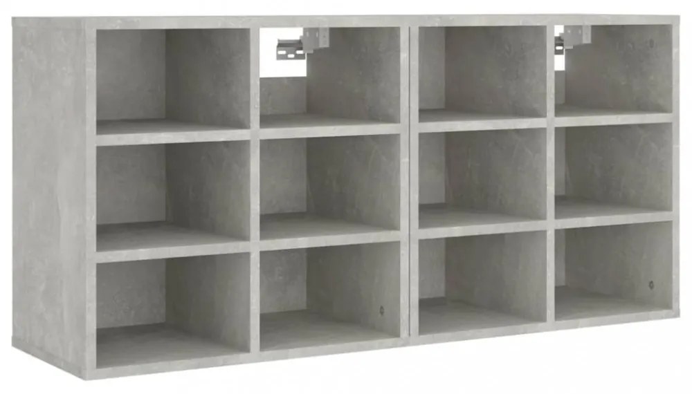 2 db betonszürke cipősszekrény 52,5 x 30 x 50 cm