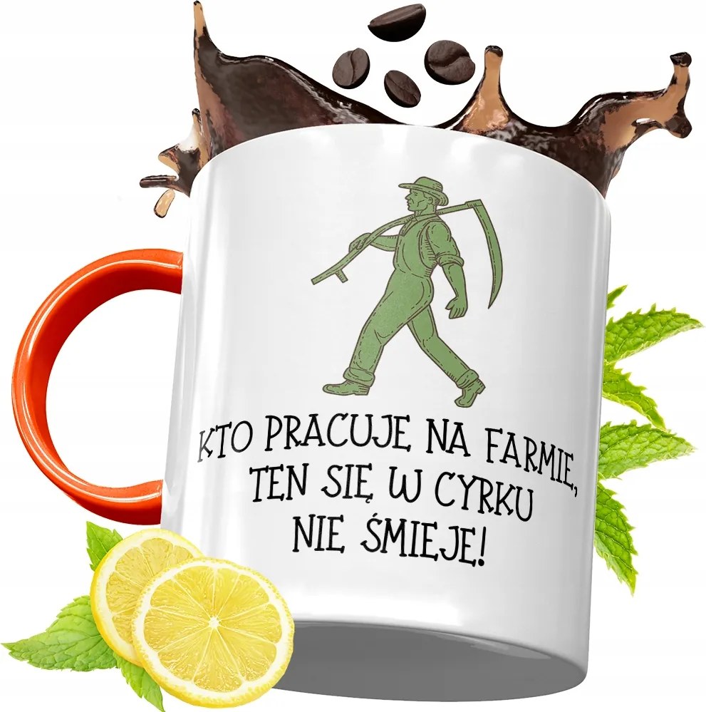 Narancssárga Bögre Gazdáknak Ajándék fényképes nyomtatással