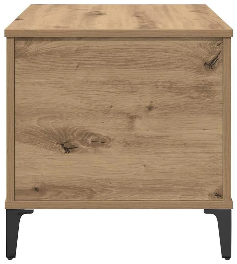 Dohányzóasztal kézműves tölgy 60 x 44,5 x 45 cm Faanyag