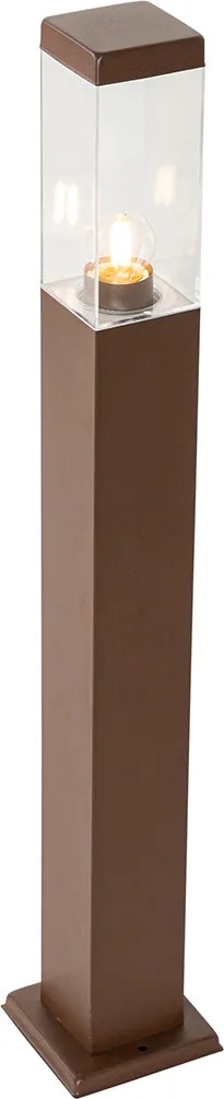 Okos kültéri oszlopos lámpa rozsdabarna 80 cm WiFi P45-tel - Malios