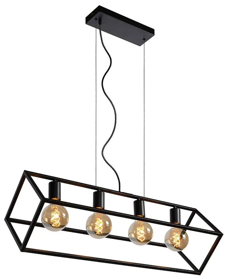 Lucide 00425/04/30 - Csillár zsinóron FABIAN 4xE27/40W/230V