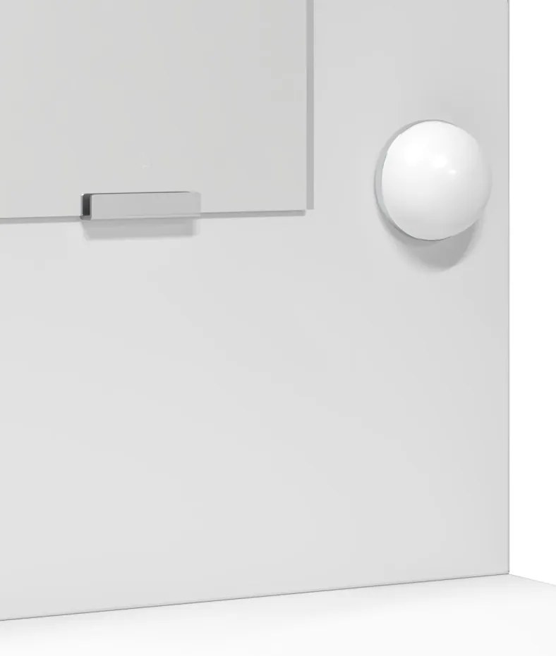Pipereasztal LED Fényekkel - Fehér, 78.5 x 41 x 135 cm
