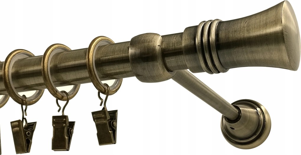 Fém Függönykarnis 19mm Antik Arany 400cm galvanizált