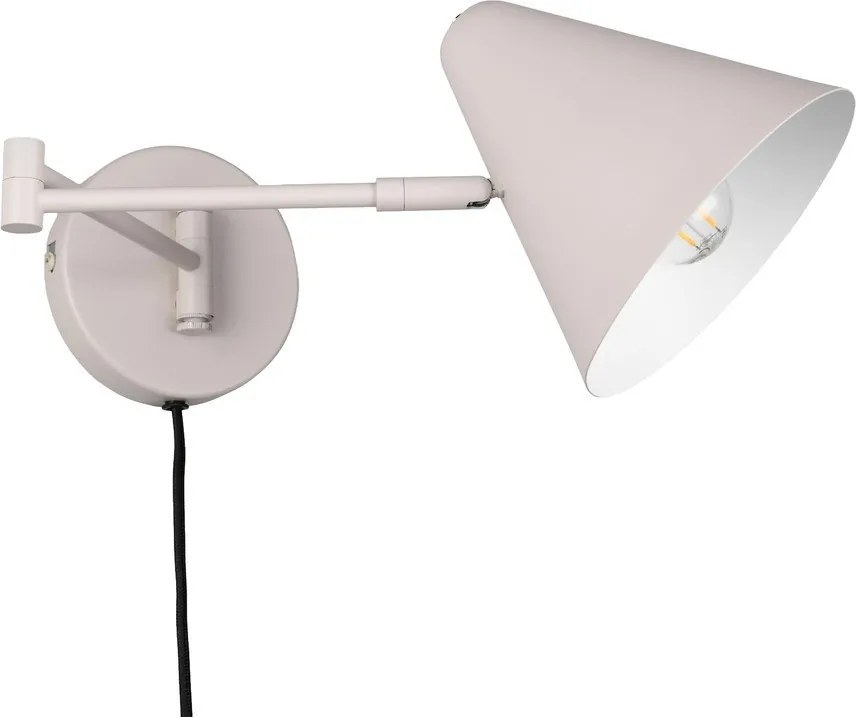 Elefántcsont színű konnektorhoz csatlakoztatható fali lámpa hajlítható szerkezettel ø 15 cm Cosima – Trio