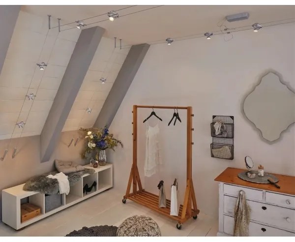 Paulmann 94490 - 8x GU5,3/7,5W CARDAN spotlámpa, matt króm, 230V