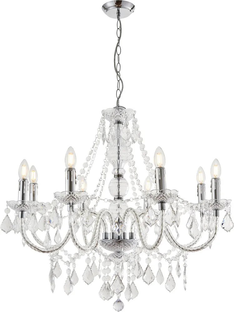 Endon CLARENCE 308-8CL Csillár 8x60W/E14 IP20