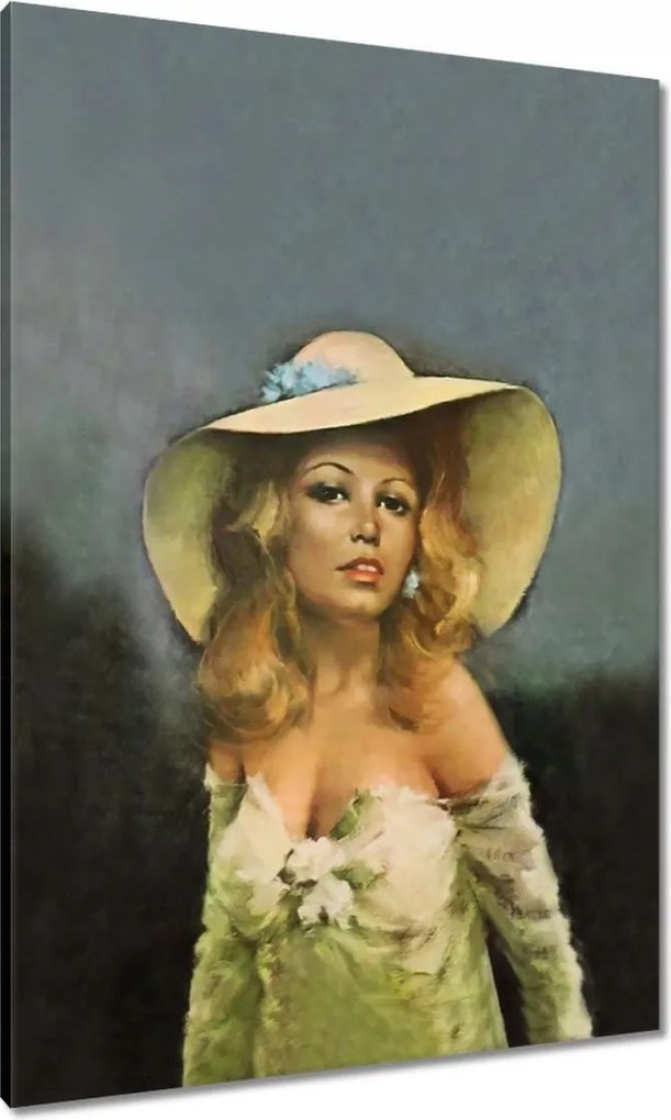 Vászonkép 70x100 Brigitte Bardot Kalap