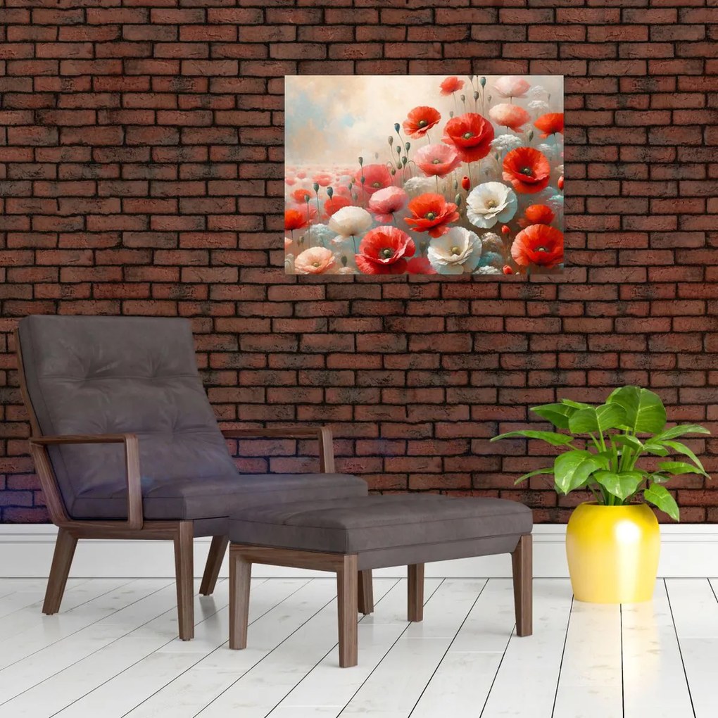 Kép - Pipacsok festménye (70x50 cm)