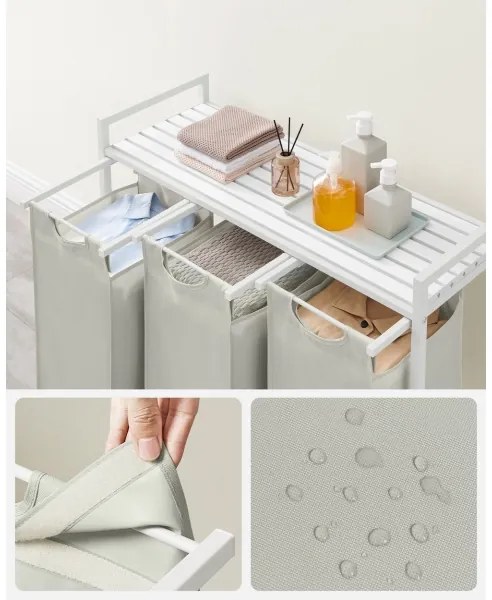 REX fehér szennyeskosár