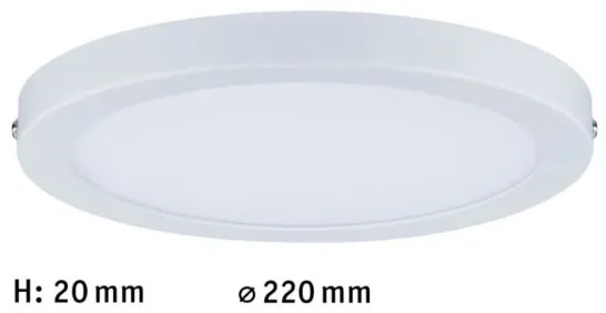 Paulmann 70868 - LED/18,5W Dimmelhető panel ATRIA 230V 2700K fehér