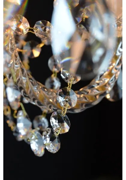 Wranovsky JWZ109052100 - Kristály csillár láncon BALANCE 5xE14/40W/230V