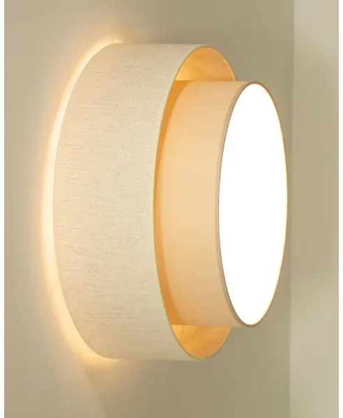 Mennyezeti lámpatest NATIA 1xE27/60W/230V átm. 45 cm krémszínű