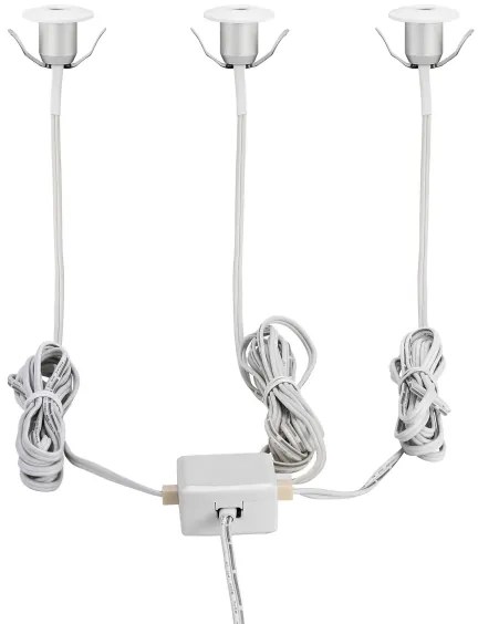 Eglo 97079 - LED Fürdőszobai beépíthető lámpa CHANGO 3xLED/1W/230V IP44