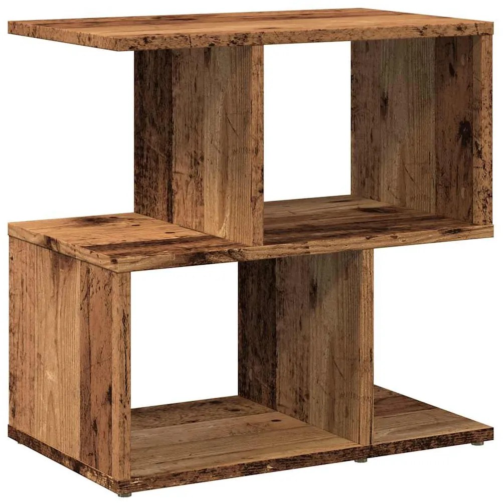 éjjeliszekrények 2 db Régi fa 50x30x51,5 cm Gépelt fa