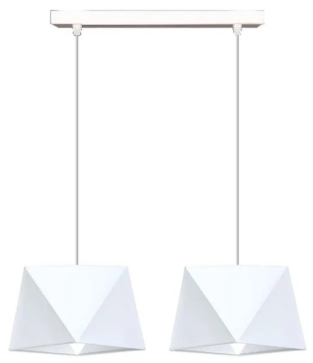 Csillár zsinóron DIAMENT 2xE27/60W/230V fehér