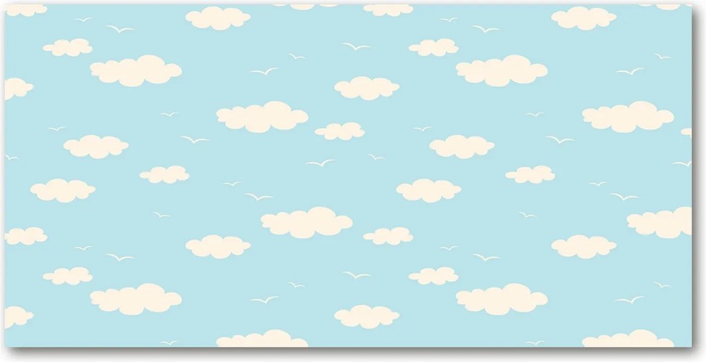 Fotótapéta falra edzett üveg Felhők 140x70
