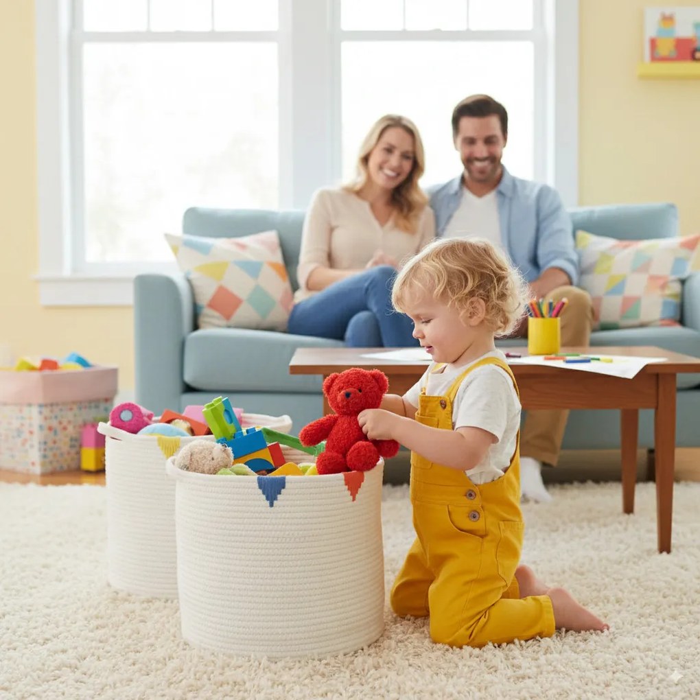 Szafari mintás tároló doboz 30 x 40 x 21 cm - l méret