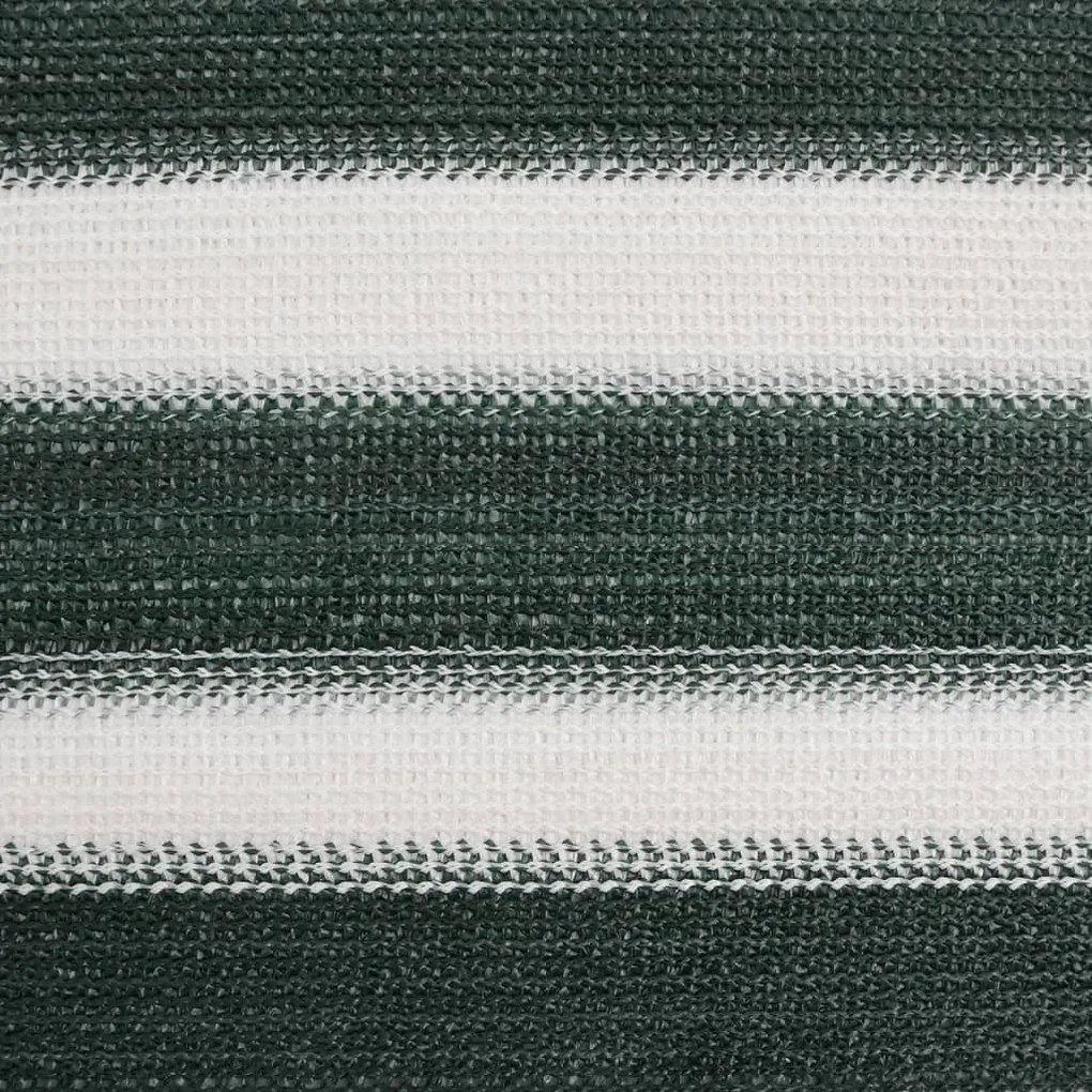 zöld és fehér HDPE belátásgátló háló 1 x 10 m 195 g/m²