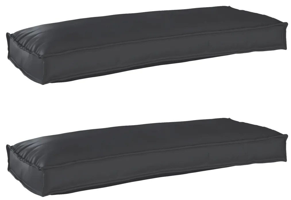 Raklap párna készlet 2 pcs Fekete 100 x 40 x 8 cm Oxford szövet