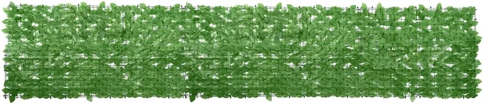 vidaXL zöld leveles erkélyparaván 400 x 75 cm
