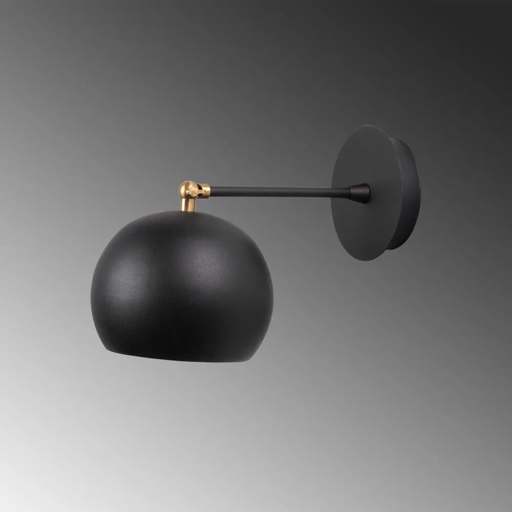 Fekete fali lámpa ø 15 cm Stiva – Opviq lights