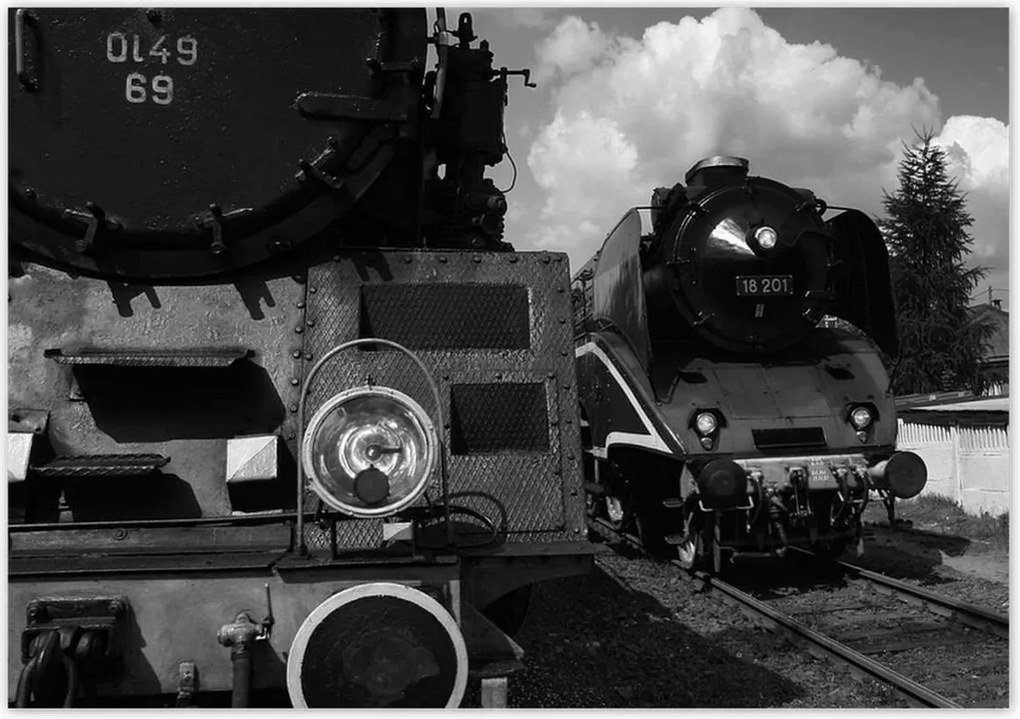 Poszterek 100x70 Vonatok Ol49-69 és 18-201