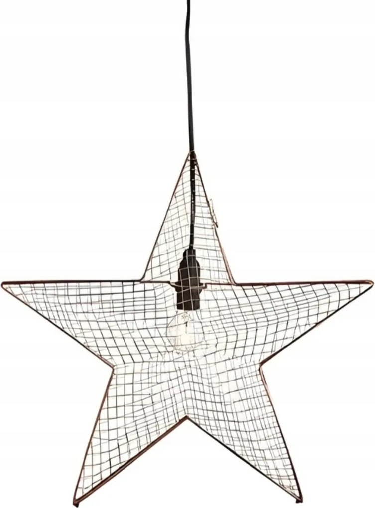 Karácsonyi dekoráció lógó arany csillag fény dekoráció ablakra Bynas XX