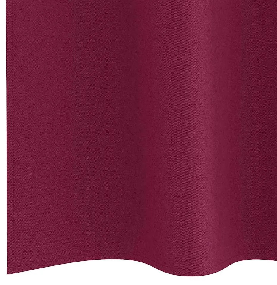 Függönyök függönyökkel 2 pcs Bordó 245x140cm Poliészter