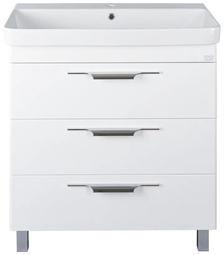 TMP TRIO 80 álló fürdőszobabútor - Sanovit LUXURY - 11080 mosdóval - 80,5 x 46cm