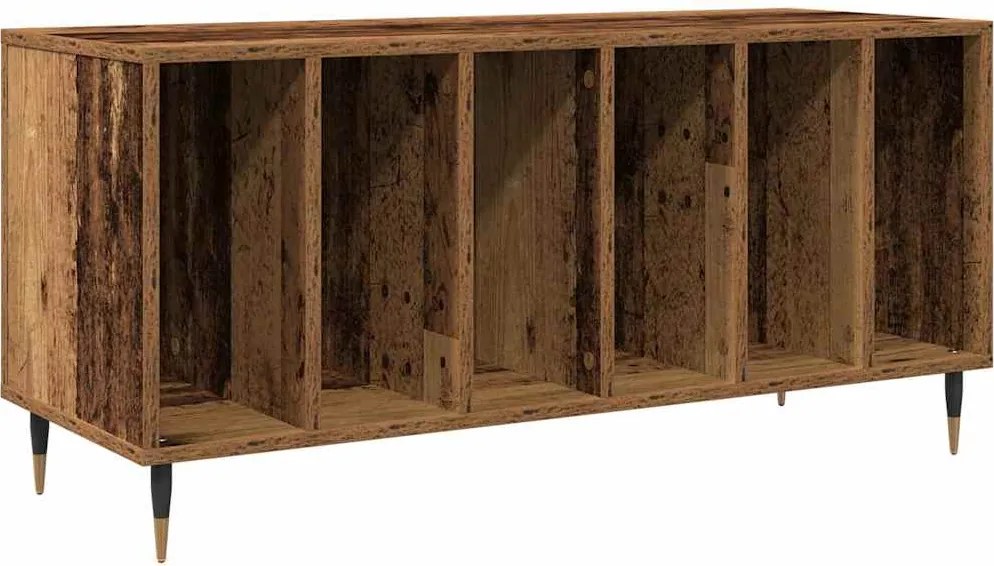 vidaXL Hanglemez szekrény polcokkal Régi fa 100 x 38 x 48 cm Faanyag