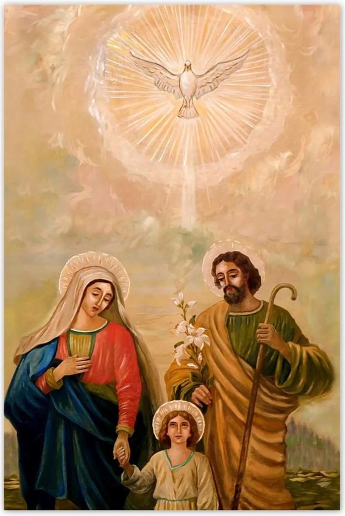 Poszterek 80x120 Szent Család József Mária