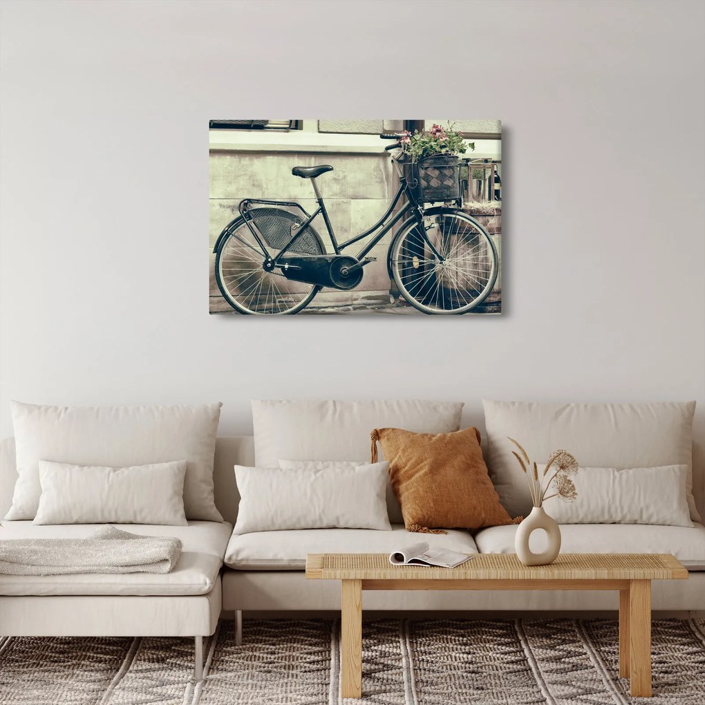 Kép - Vintage kör virágokkal (90x60 cm)