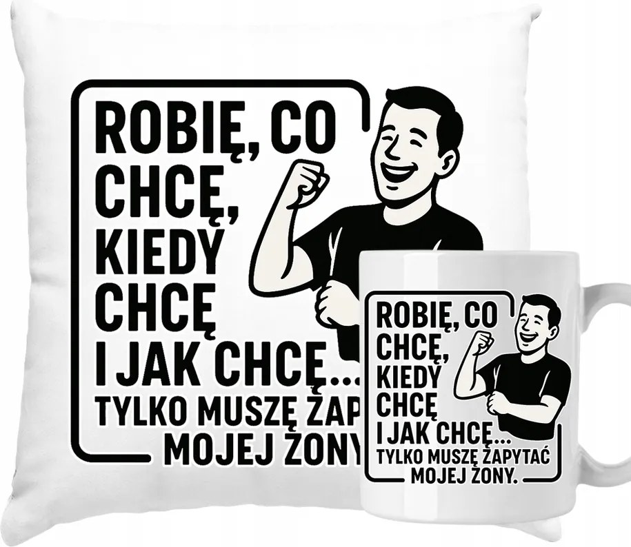 Párna Bögre Férjnek Azt csinálok, amit akarok Csak megkérdezem a feleségemet