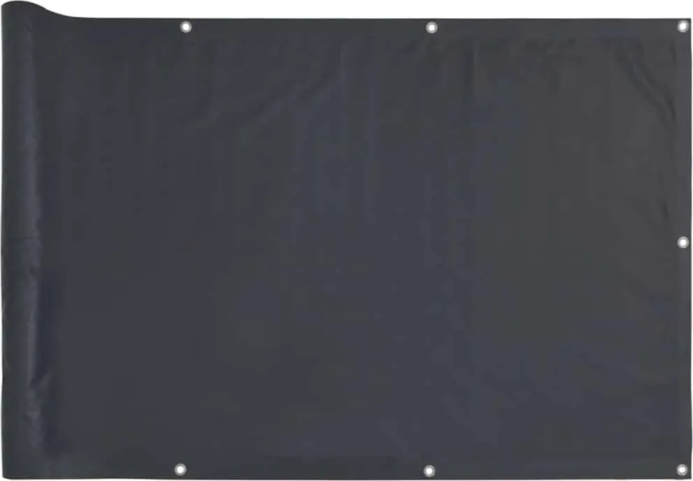 vidaXL antracitszürke PVC belátás elleni erkélyparaván 500x90 cm