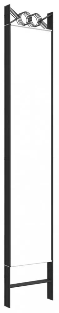 fehér 5 paneles paraván 200x220 cm szövet
