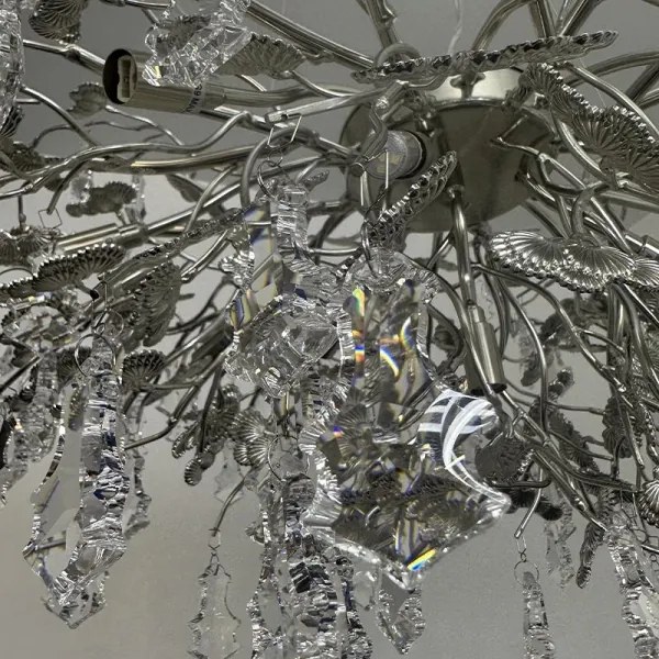 Kristály csillár zsinóron 13xG9/40W/230V króm