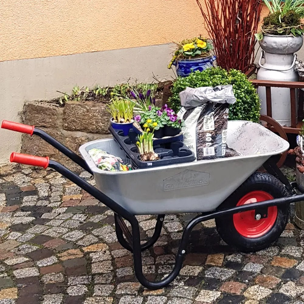 Gardebruk® Horganyzott kerti talicska 250 kg-ig