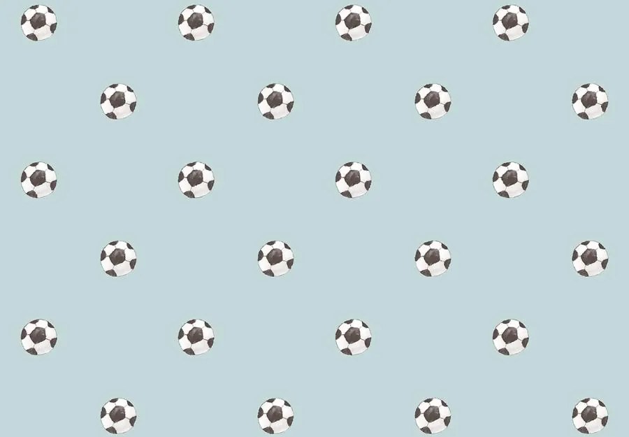 Parato Cristiana Masi Momi Goal fehér-fekete focis vlies tapéta – 4454