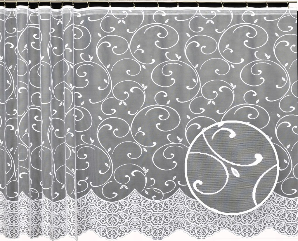 Mg Függöny Z044 Fehér 210x250 kész szalaggal lengyel